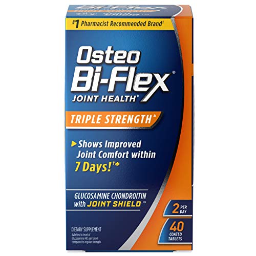 Osteo Bi-Flex Triple Strength(5), Glucosamine Chondroitin with Vitamin C Joint Health Supplement, Coated Tablets, 40 Count