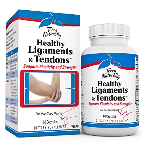 Terry Naturally Healthy Ligaments & Tendons - 60 Capsules - Supports Collagen Production, Elasticity & Strength - Non-GMO, Vegan, Gluten Free - 30 Servings