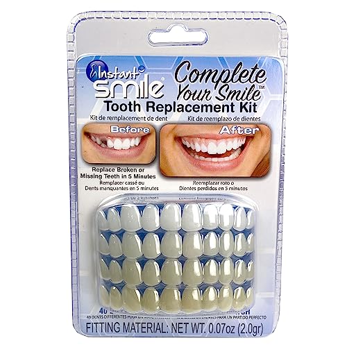 Instant Smile Complete Your Smile Temporary Tooth Replacement Kit - Replace a Missing Tooth in Minutes - Patented