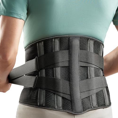 GINTRON Back Brace for Lower Back, Immediate Pain Relief Back Support Belt for Men Women with 3D Lumbar Pad, Ergonomic Design and Soft Breathable Mesh Lumbar Support for Herniated Disc, Sciatica