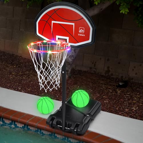 Valwix Poolside Basketball Hoop with Light 45