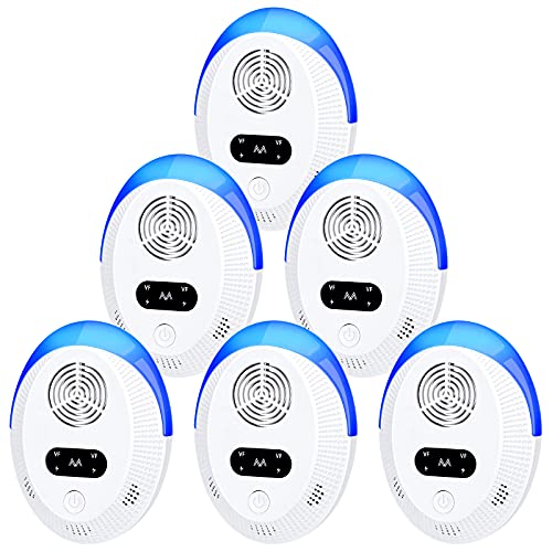 Ultrasonic Pest Repeller 6 Packs, Indoor Pest Control, Ultrasonic Pest Repellent for Home,Kitchen, Office, Warehouse, Hotel