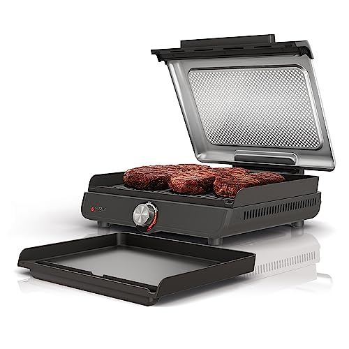Ninja GR101 Sizzle Smokeless Indoor Grill & Griddle, 14