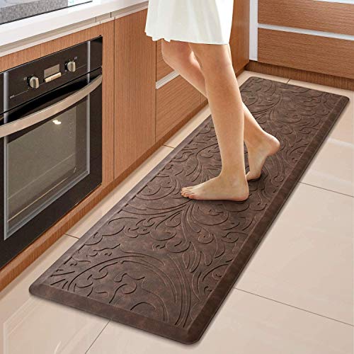 KMAT Kitchen Mat Cushioned Anti-Fatigue Waterproof Non-Slip Standing Mat Ergonomic Comfort Rug for Home,Office,Sink,Laundry,Desk 17.3