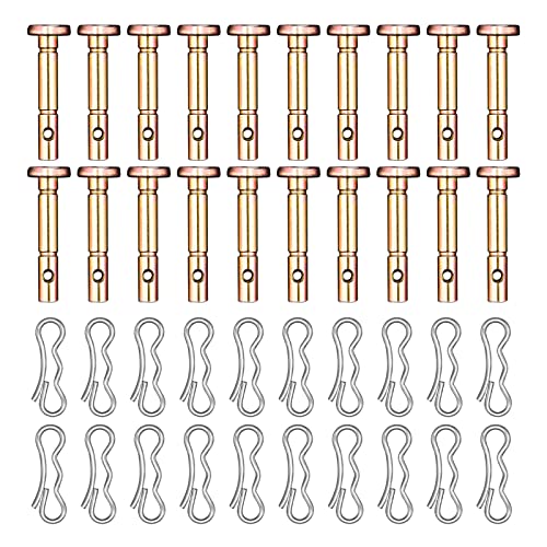 Hunter-wish Shear Pins and Cotter Pins Fit for MTD Snowblower - Shear Pins 20pcs and Cotter Pins 20pcs Compatible for Cub Cad et Troy Bilt Craftsman 24