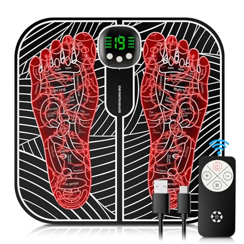 BFAHE EMS Foot Massager for Neuropathy, Feet Massager for Plantar Fasciitis, Neuropathy Pain Relief for Feet and Improved Circulation or Muscle Relaxation