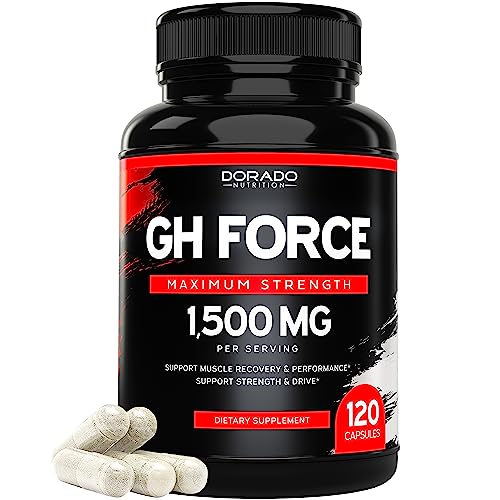 HGH Supplements for Men & Women (120 Count) 1500mg Support Muscle Growth & Healthy Levels of Human Growth Hormone for Men, Promote Healthy Muscle & Recovery For Men Post Workout Supplement - USA Made