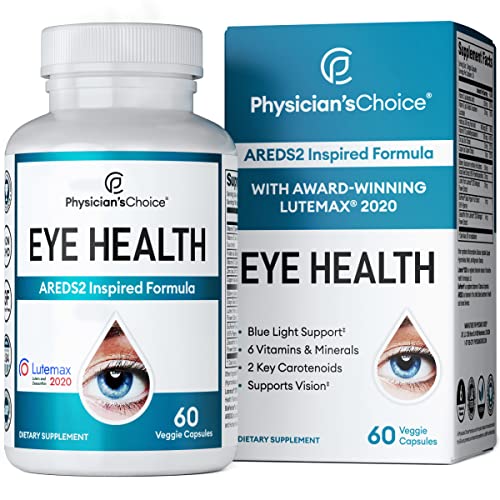 Areds 2 Eye Vitamins - Lutein, Zeaxanthin & Bilberry Extract - Supports Eye Strain, Dry Eyes, and Vision Health - 2 Award-Winning Clinically Proven Eye Vitamin Ingredients - Carotenoid Blend