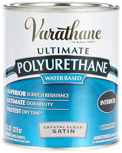 Varathane 200241H Water-Based Ultimate Polyurethane, Quart, Satin Finish