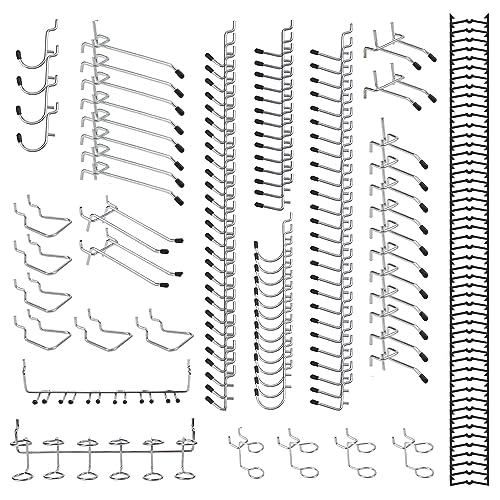 FALPRO 170PCS Pegboard Hooks Assorted | Peg Board Hooks for Hanging Tools - Ideal for Pegboard Organizer