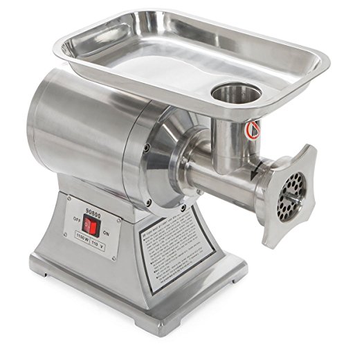 Barton Commercial #12 Meat Grinder w/Cutting Blade 1100W Electric Stainless Steel Mincer Sausage Maker Industrial