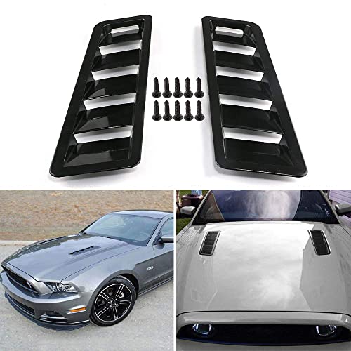 WENJTP Hoods Vents Bonnet Cover Hood Scoop For Cars Vent Cover (Black)