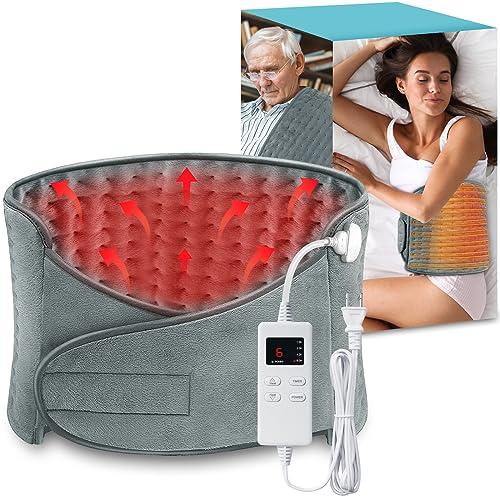 Newest Heating Pad for Back Pain and Cramps Relief, (12