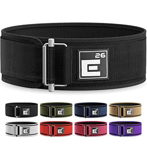 Self-Locking Weight Lifting Belt - Premium Weightlifting Belt for Serious Functional Fitness, Weight Lifting, and Olympic Lifting Athletes - Lifting Support for Men and Women - Deadlift Training Belt