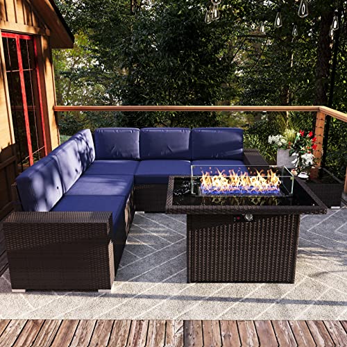 Vakollia 7 Pieces Patio Furniture Set with 44