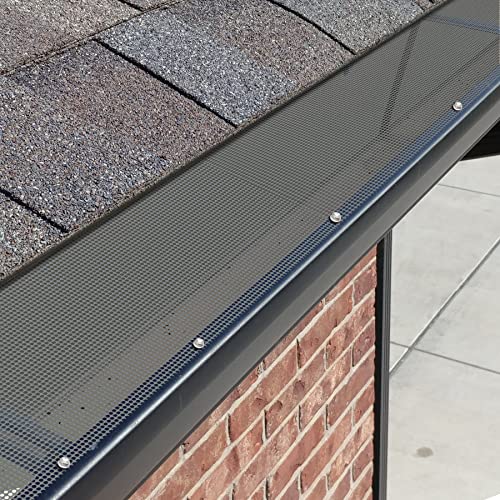 LBG Products Gutter Guard,Universal Stainless Steel Micro Mesh Gutter Cover,Anti-Leaf & Pine Needle Protection,Fit 5
