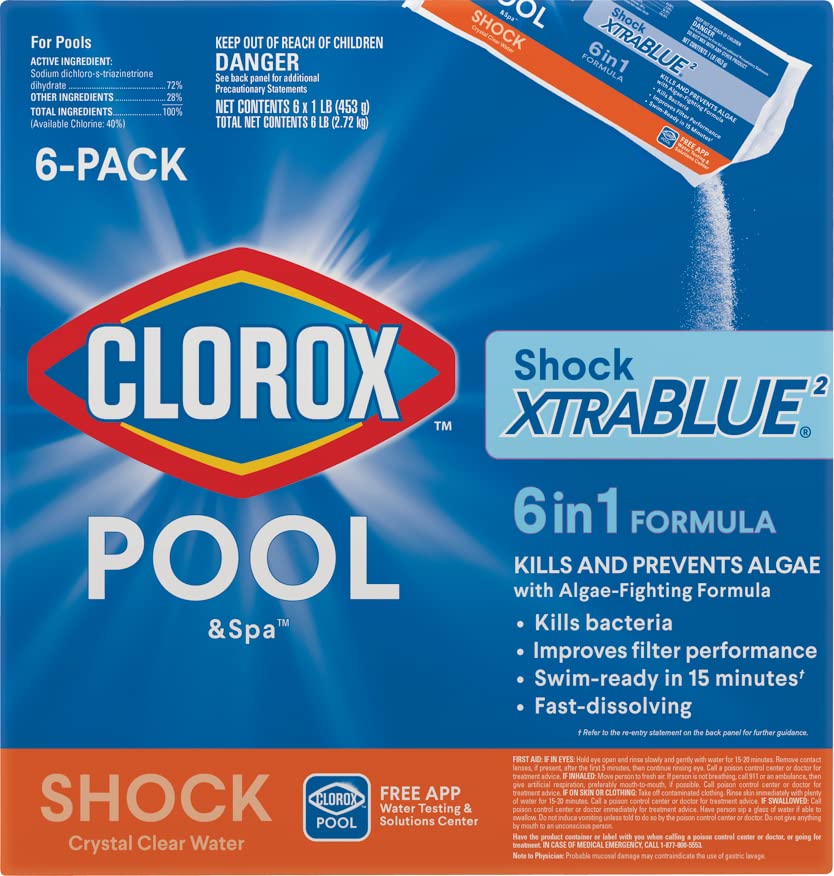 Clorox Pool&Spa Shock XtraBlue2 (6 1-lb Bags)